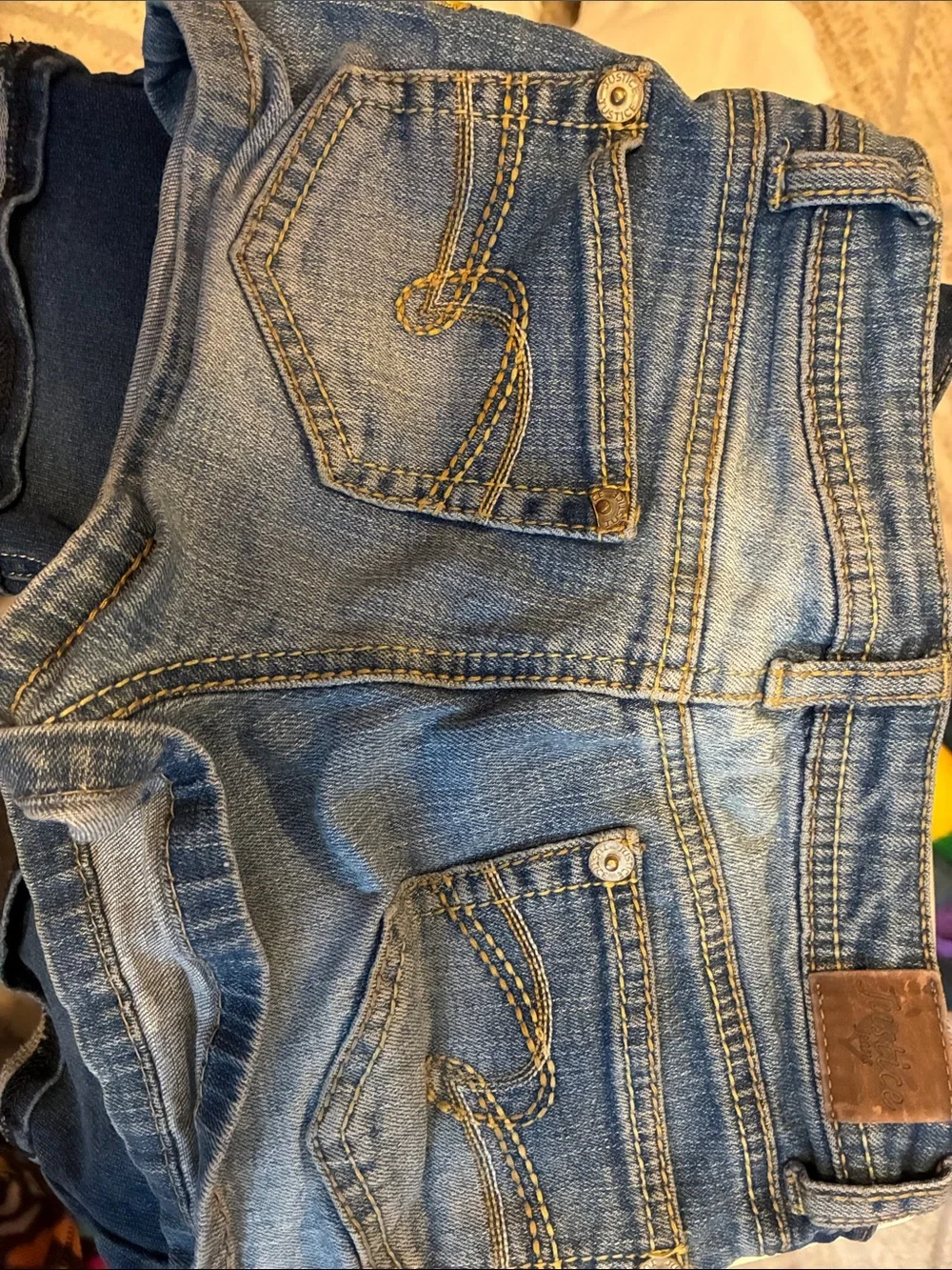 Justice Girls Blue Denim Shorts
